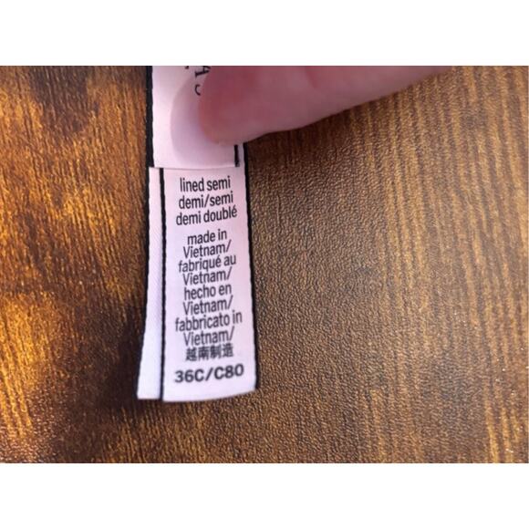 Victoria's Secret Purple Gray Lined Demi Bra Size 36C T-Shirt Modest Wirefree - Picture 5 of 7